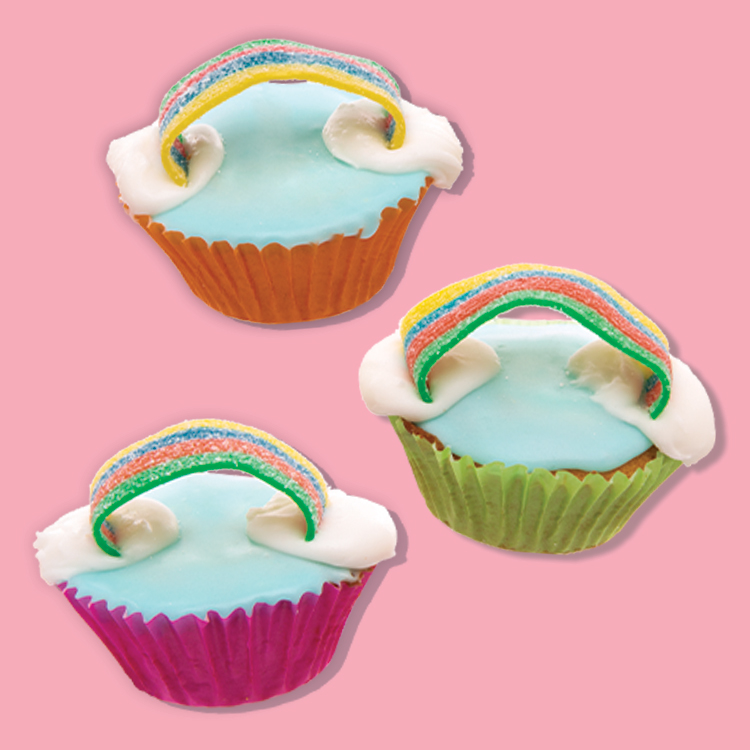 Rainbow Cupcakes  