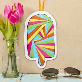 Iris Folding Lolly Decoration