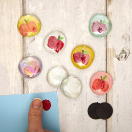 Fingerprint Apple Magnets