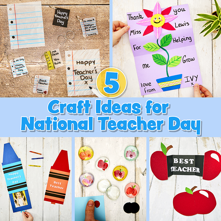 5 Craft Ideas for National Thank a Teacher Day