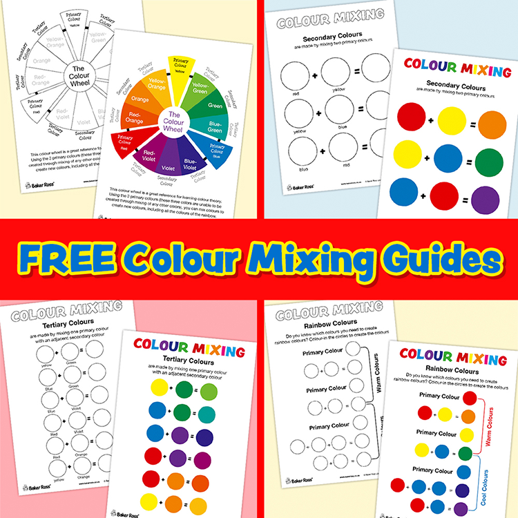 Colour Mixing Guides for Kids