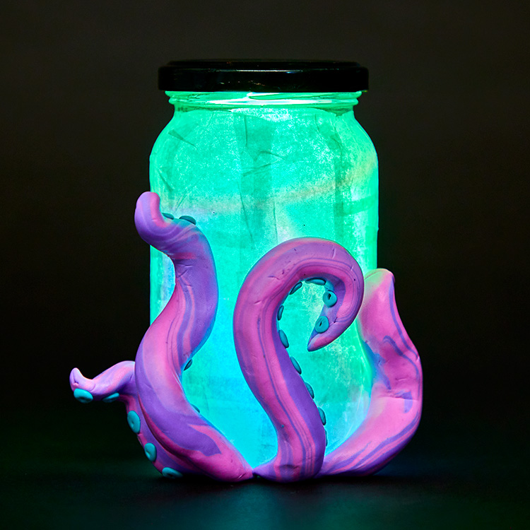 Glow In The Dark Kraken Jar