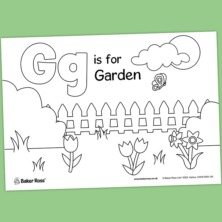 G is for Garden Poster