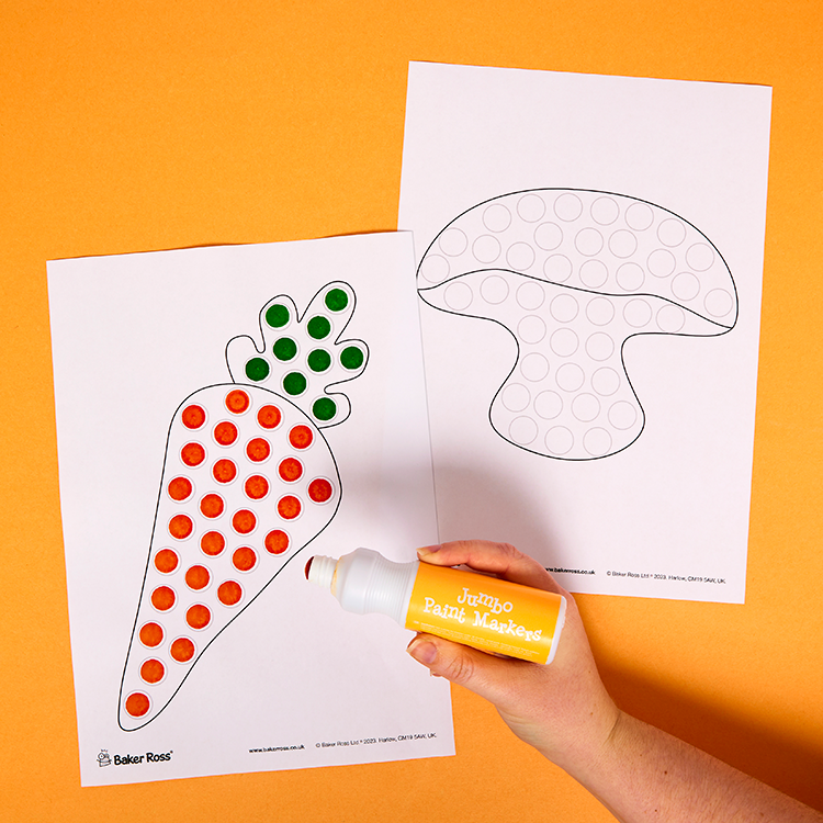 Vegetable Dot Marker Pictures