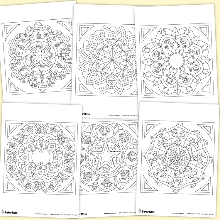 Mandala Mindfulness Colouring Pictures