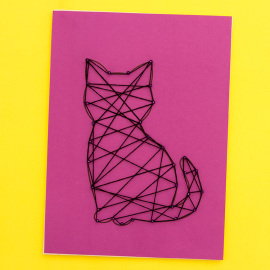 Cat String Art