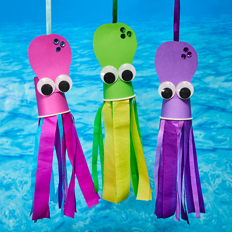 Kraken Paper Cup Windsocks