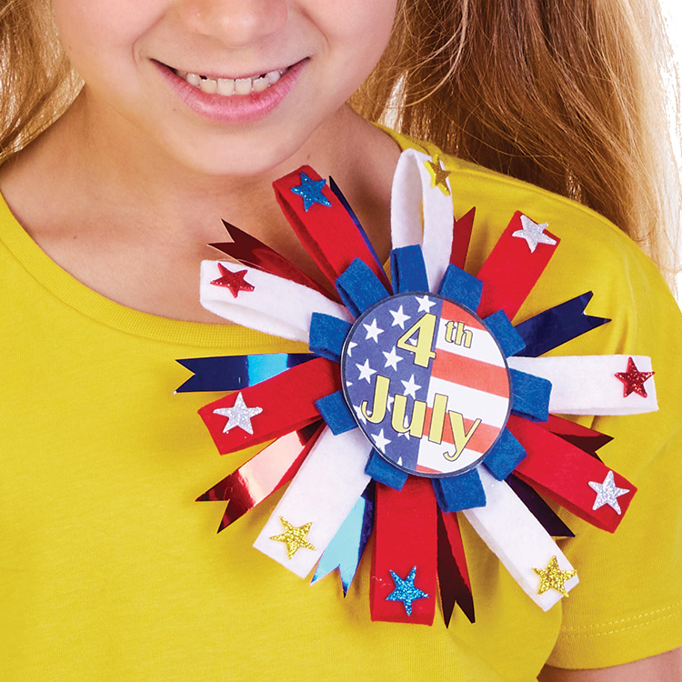 4th July Felt Brooch