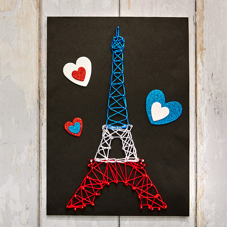 Bastille Eiffel Tower String Art