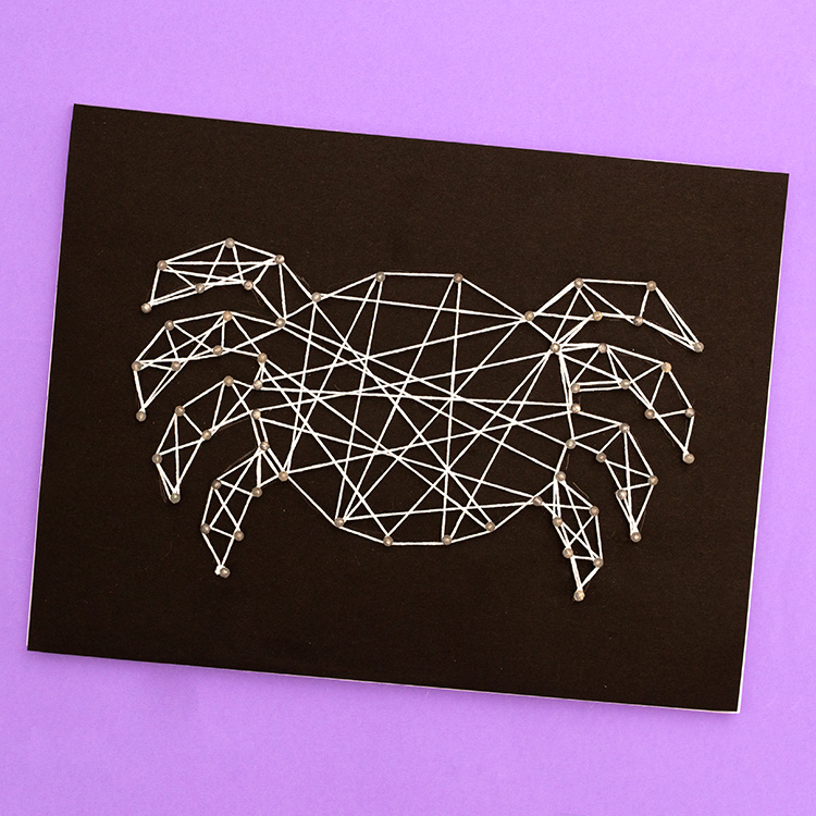 Spider String Art