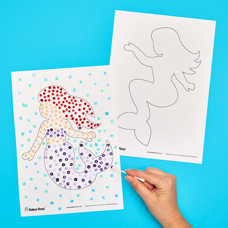 Mermaid Dot Painting