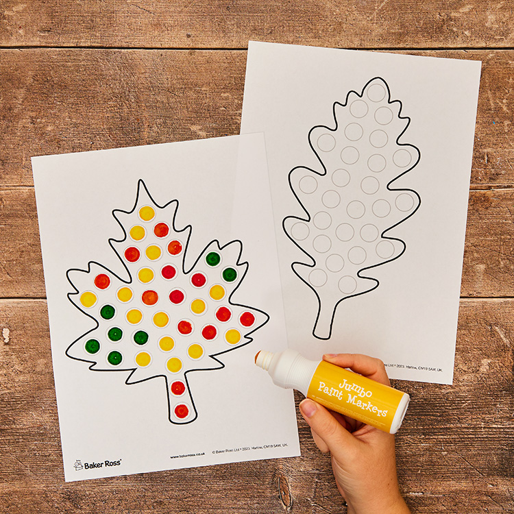 Leaf Dot Marker Painting