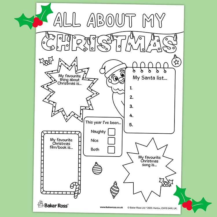 All About My Christmas Poster