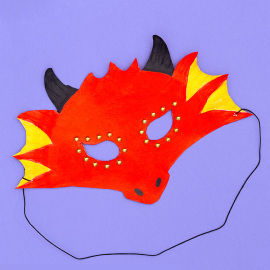 Dragon Paper Plate Mask