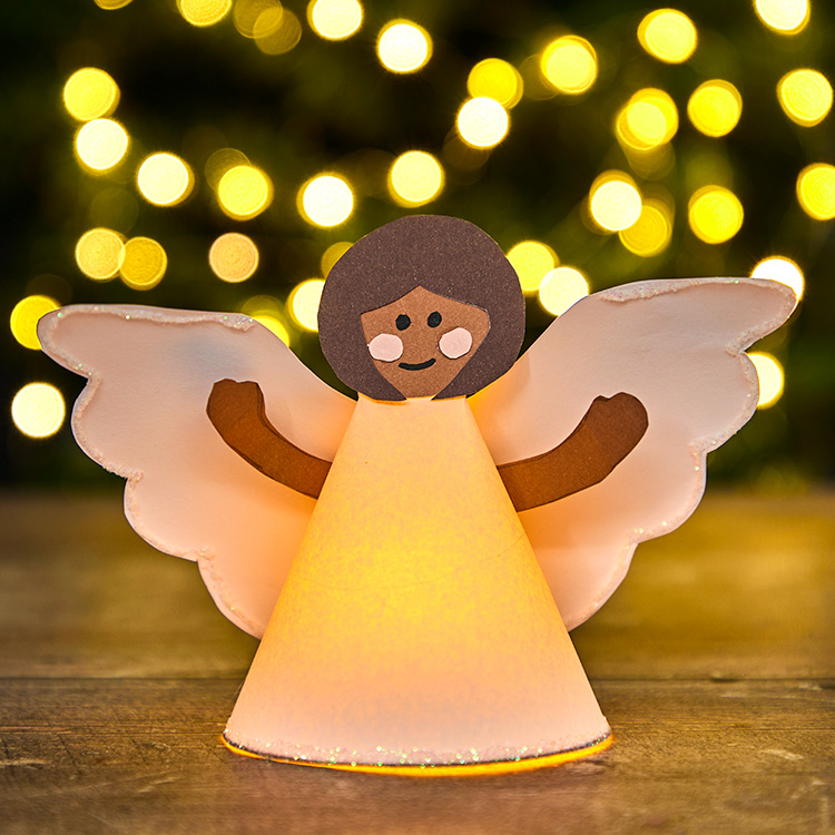 Paper Light Up Angel