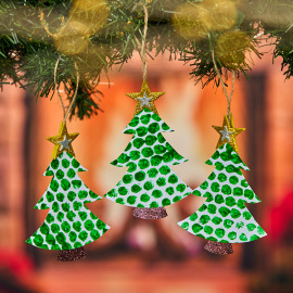 Bubble Wrap Christmas Tree Decoration