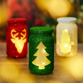 Christmas Luminaries Jar