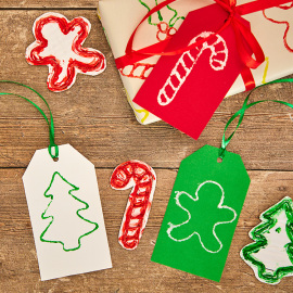 String Printing Christmas Gift Tags