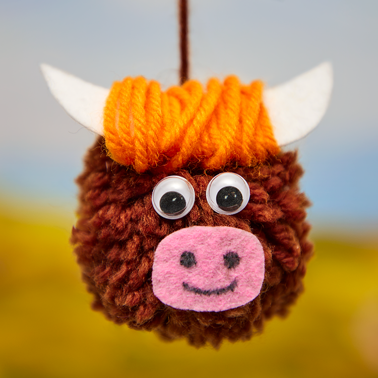 Highland Cow Pom Pom