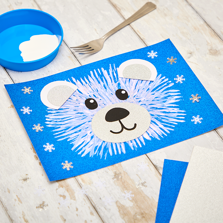 Fork Painting Polar Bear