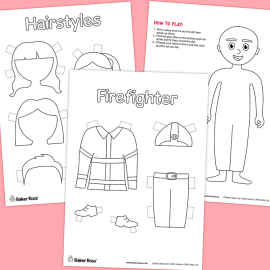 Firefighter Dress-up Paper Doll