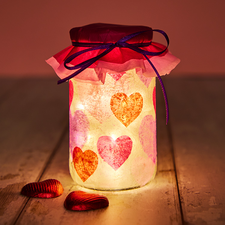 Heart Luminary Jar