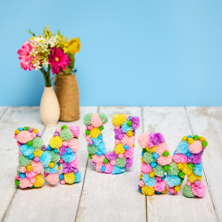 Mum Pom Pom Letters