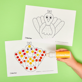 Thanksgiving Turkey Dot Marker Painting