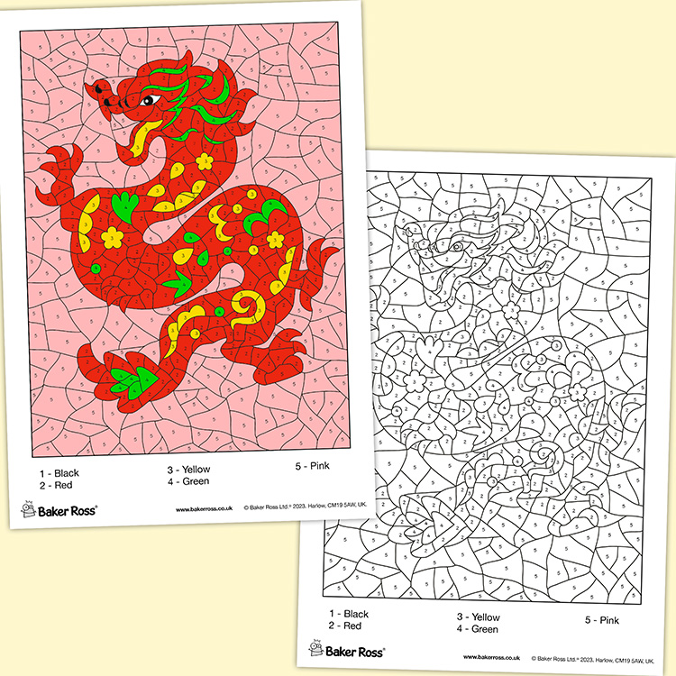 Chinese New Year Colour By Number