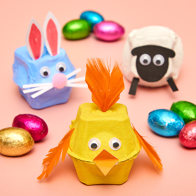 Egg Box Easter Animals