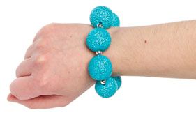 Aqua Millefiori Bracelet