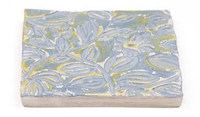 Decorative Carved Clay Tile