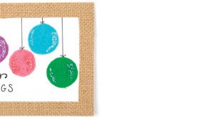 Felt Bauble Card