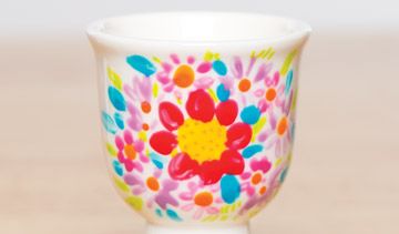 Floral Painted Egg Cups