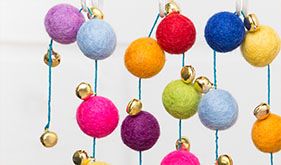 Felt Ball Garland