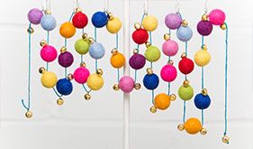 Felt Ball Garland