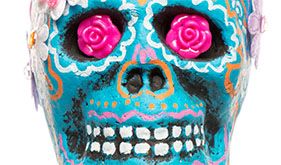 Dia de los Muertos Flower Skulls