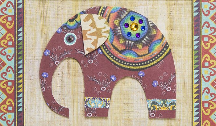 Tribal-Style Elephant Picture