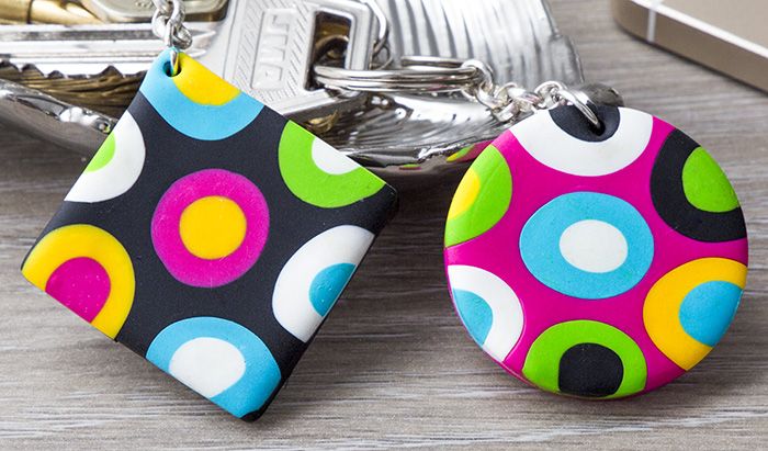 Funky Fimo Keyrings