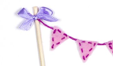 Bunting Cupcake Topper