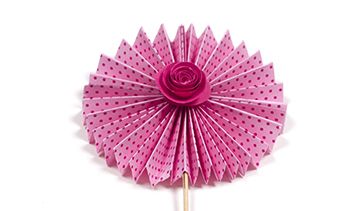 Fan Cupcake Topper