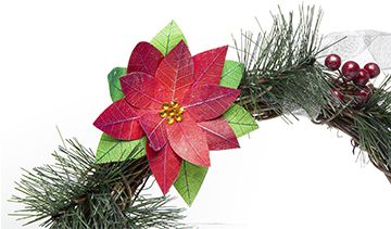 Poinsettia Wreath