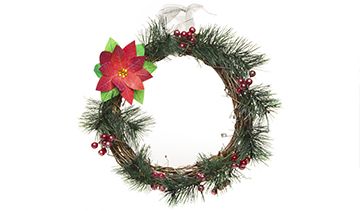 Poinsettia Wreath