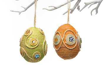 String-Wrapped Easter Eggs