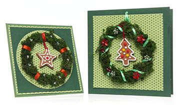 Wreath Charm Cards