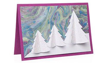 Marbled Tree Cards