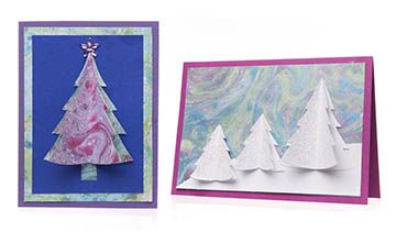 Marbled Tree Cards