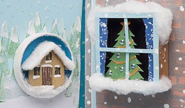 3D Christmas Window Cards