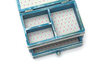 Paint Effect Jewellery Box