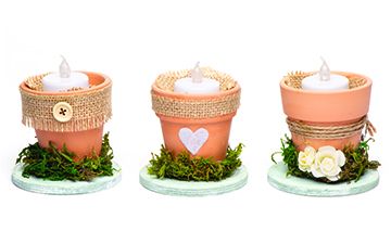 Rustic Wedding Candles Holders